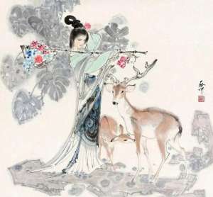 古代美女图片全身(十五幅古代美女图，清雅飘逸)