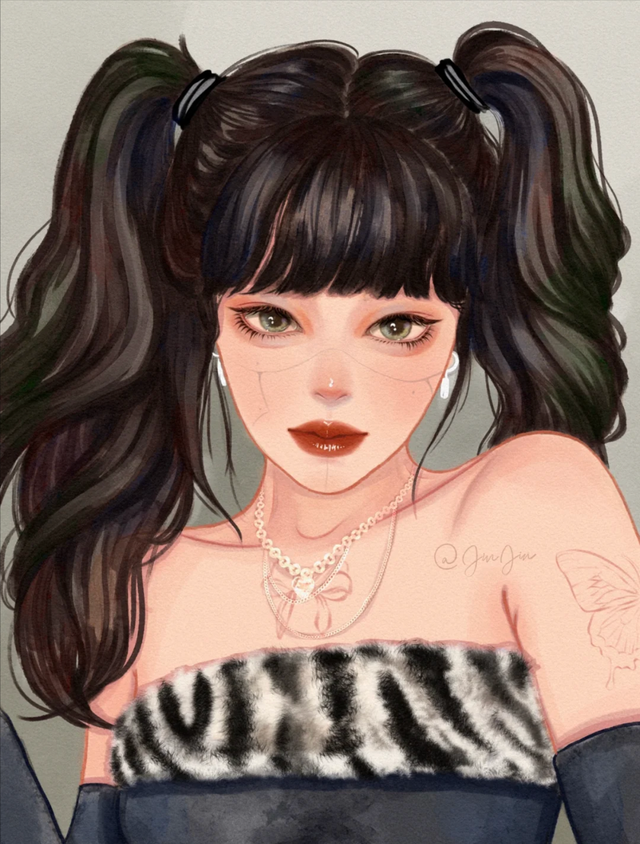 少女插画|性感的女神姐姐,元气满满的甜心妹妹,你喜欢哪一个呢