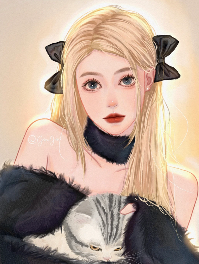 少女插画|性感的女神姐姐,元气满满的甜心妹妹,你喜欢哪一个呢