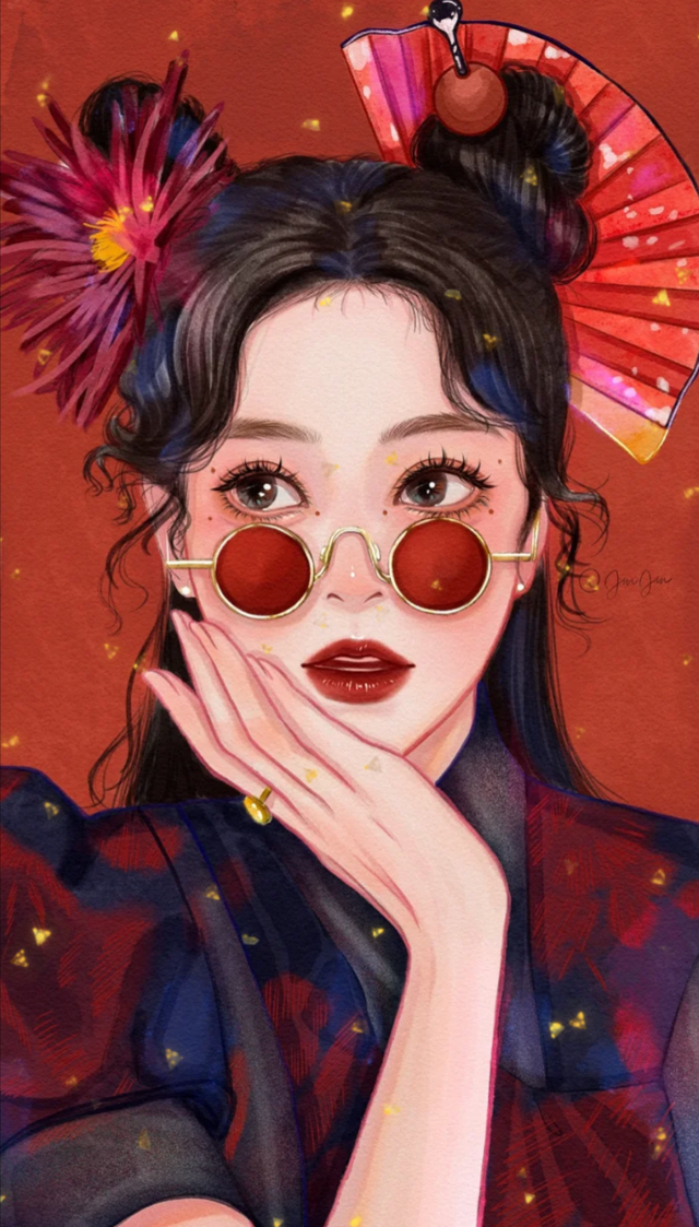 少女插画|性感的女神姐姐,元气满满的甜心妹妹,你喜欢哪一个呢