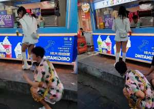 大力干美女(愤怒千万网红捅女生臀部，身边人还哄笑，他们在追捧什么？)