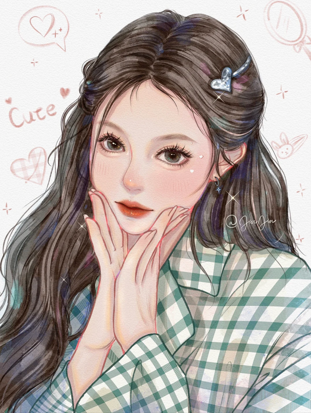 少女插画|性感的女神姐姐,元气满满的甜心妹妹,你喜欢哪一个呢