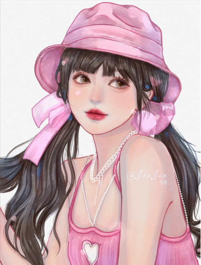 少女插画|性感的女神姐姐,元气满满的甜心妹妹,你喜欢哪一个呢