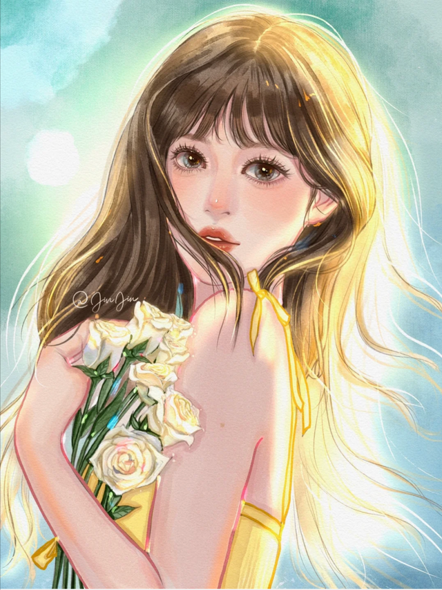少女插画|性感的女神姐姐,元气满满的甜心妹妹,你喜欢哪一个呢
