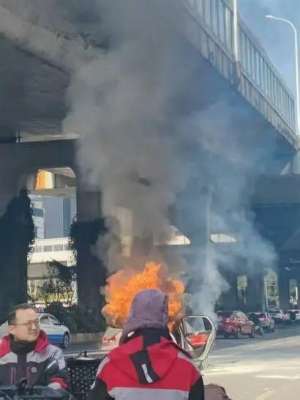 武汉市汽车(火势汹汹，武汉街头一汽车自燃7名快递小哥接力扑救)