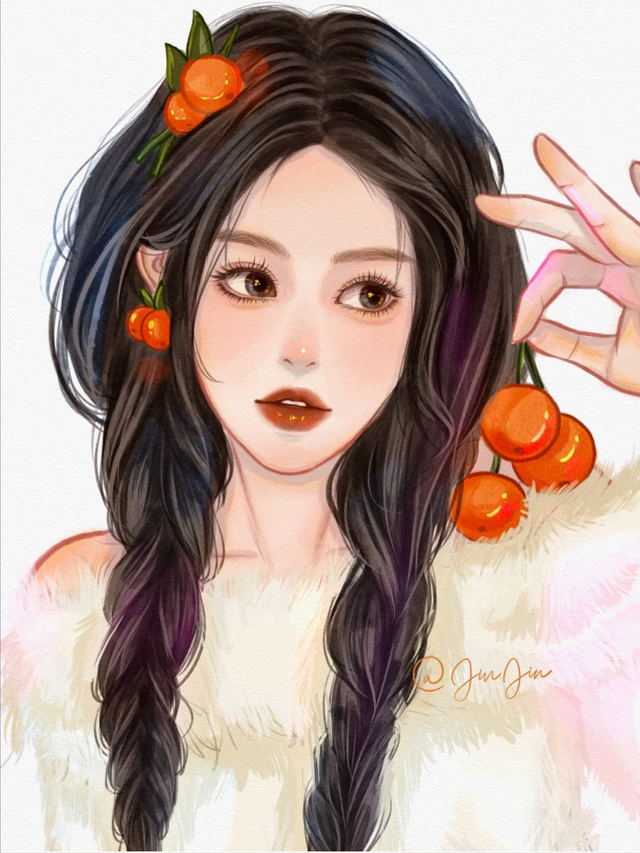 少女插画|性感的女神姐姐,元气满满的甜心妹妹,你喜欢哪一个呢