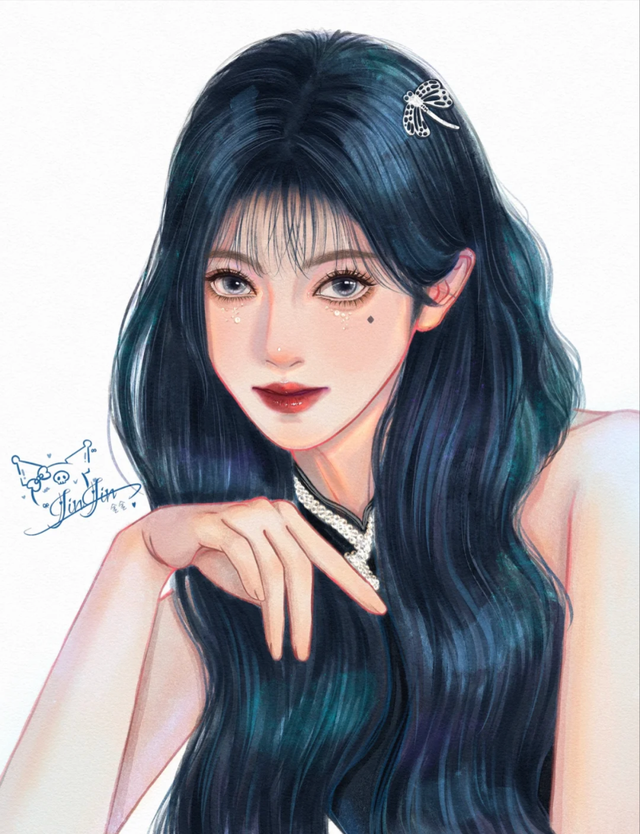 少女插画|性感的女神姐姐,元气满满的甜心妹妹,你喜欢哪一个呢