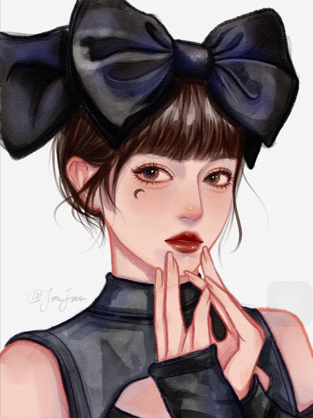 少女插画|性感的女神姐姐,元气满满的甜心妹妹,你喜欢哪一个呢