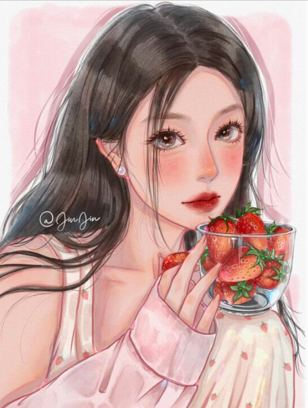 少女插画|性感的女神姐姐,元气满满的甜心妹妹,你喜欢哪一个呢