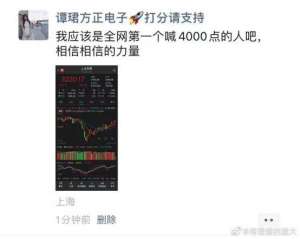 美女自嗨到(美女分析师“自嗨式”喊话刷爆了：我是全网第一个看4000点的)