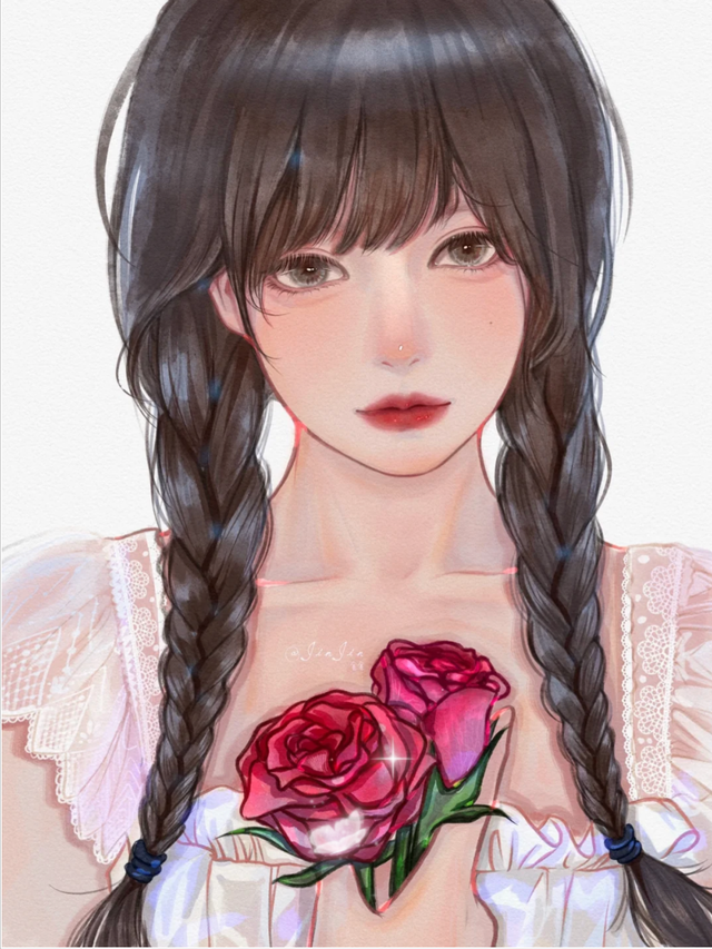 少女插画|性感的女神姐姐,元气满满的甜心妹妹,你喜欢哪一个呢