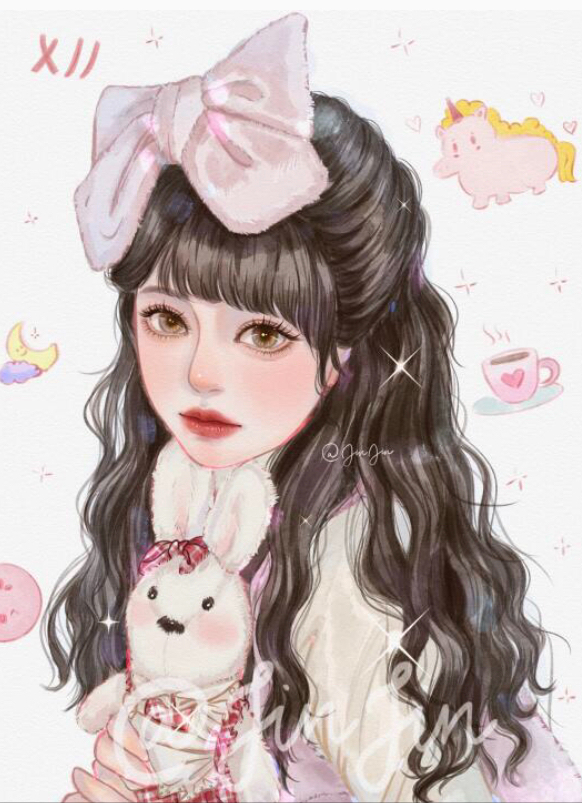 少女插画|性感的女神姐姐,元气满满的甜心妹妹,你喜欢哪一个呢