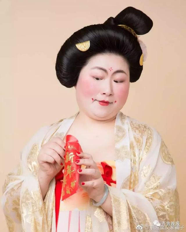 这个吃汤圆的唐朝胖仕女刷爆朋友圈！真人我们找到了！