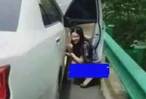 高速公路美女(美女在高速公路上就地小便，照片被传到了网上，引发全网热议)