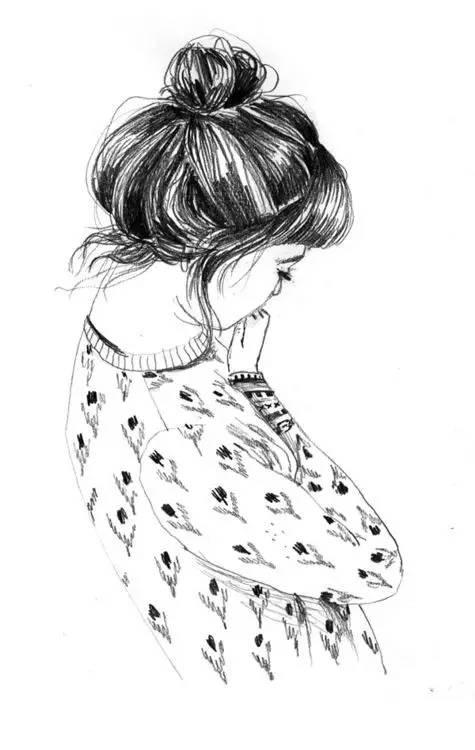 美女素描就要简单、漂亮、大方！