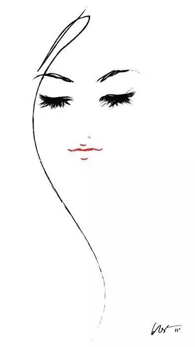 美女素描就要简单、漂亮、大方！