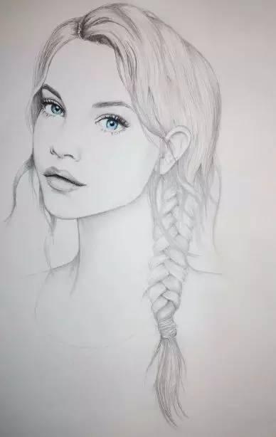 美女素描就要简单、漂亮、大方！