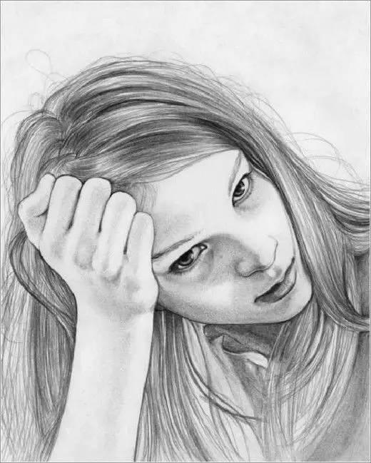 美女素描就要简单、漂亮、大方！