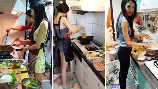 厨房美女做菜曝光，摄影师记录10个厨房美女做菜过程，好看又过瘾！