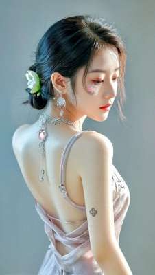 女生背美女(纯欲美女美背写真壁纸～好美)
