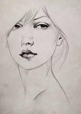 美女素描就要简单、漂亮、大方！
