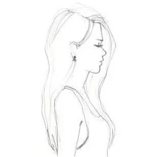 美女素描就要简单、漂亮、大方！