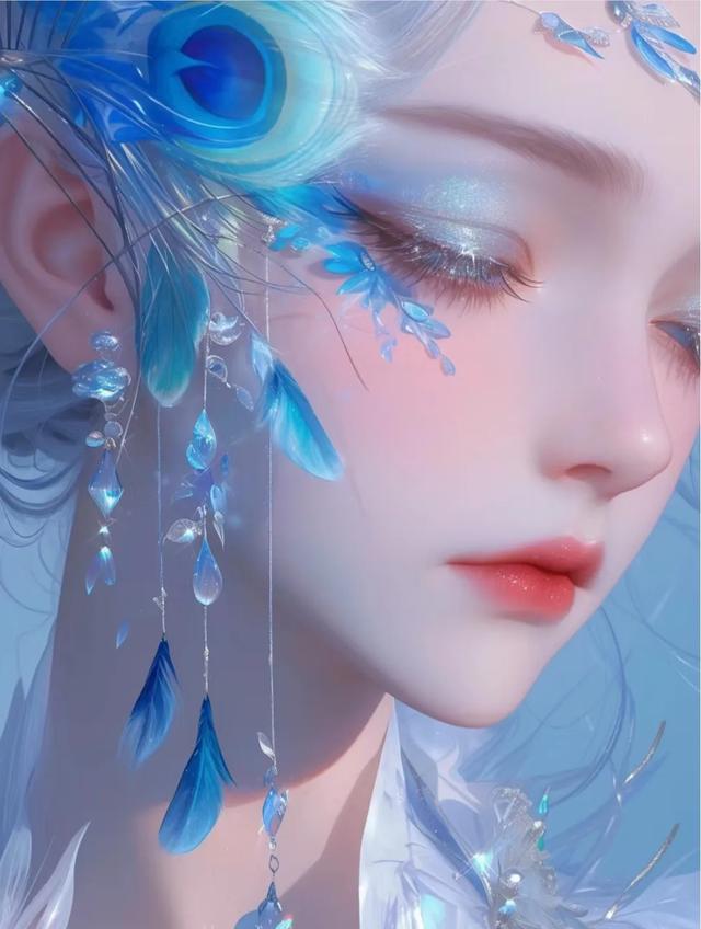 壁纸分享，古风创意美女侧脸，令人惊艳