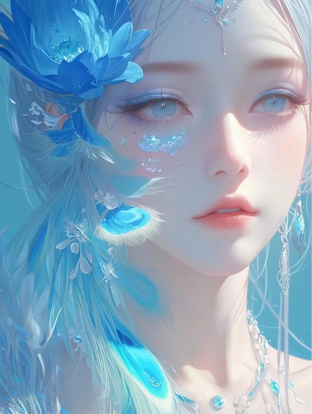 壁纸分享，古风创意美女侧脸，令人惊艳