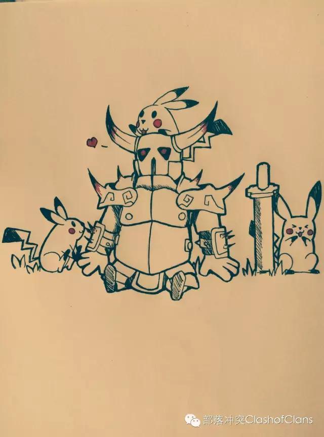 [部落冲突]萌兵至上！最治愈系手绘插图