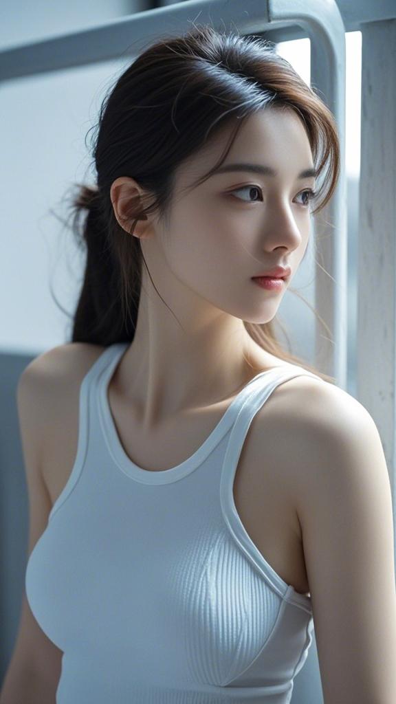36号:白色紧身衣美少女
