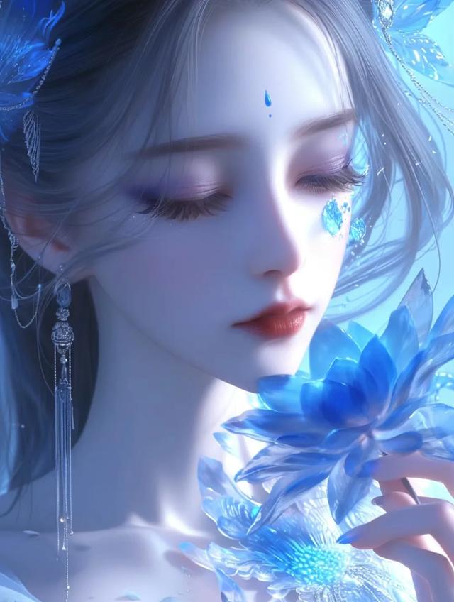 壁纸分享，古风创意美女侧脸，令人惊艳