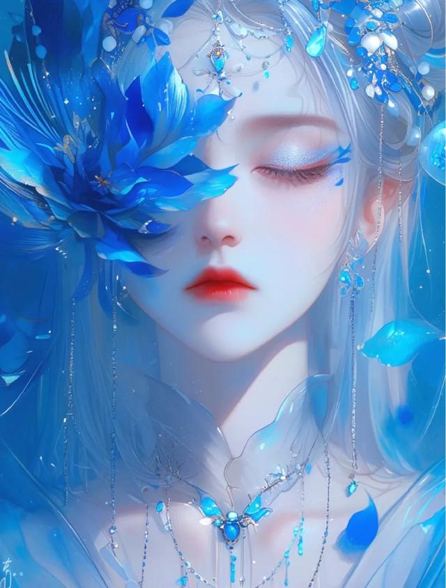 壁纸分享，古风创意美女侧脸，令人惊艳
