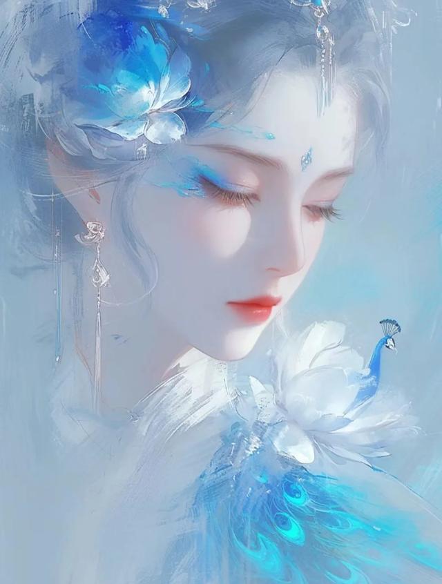 壁纸分享，古风创意美女侧脸，令人惊艳