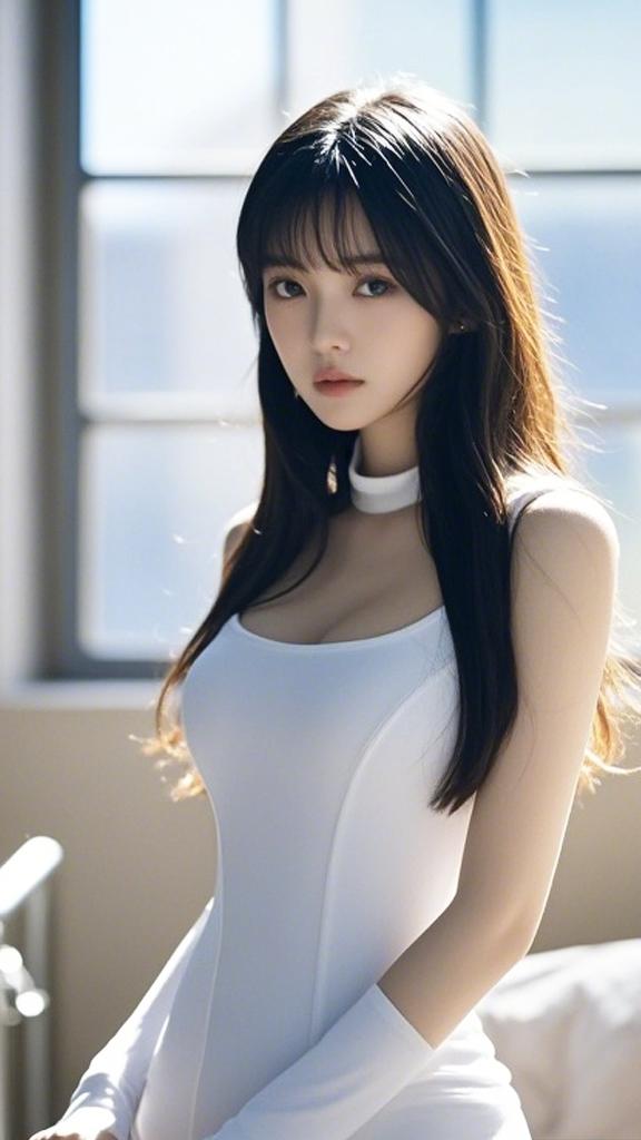 36号:白色紧身衣美少女