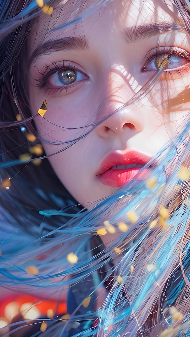 壁纸分享，古风创意美女侧脸，令人惊艳