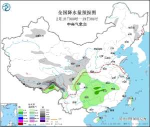 南方地区降雨增多 贵州广西及江南中北部等地有中雨