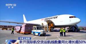 今年上半年我国新开国际航空货运航线数量同比增长超50%